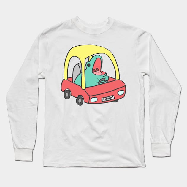 Toad on the road Long Sleeve T-Shirt by IcyBubblegum